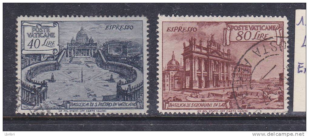 VATICAN N° 11/12 EXPRES BASILIQUES OBLITERES - Priority Mail