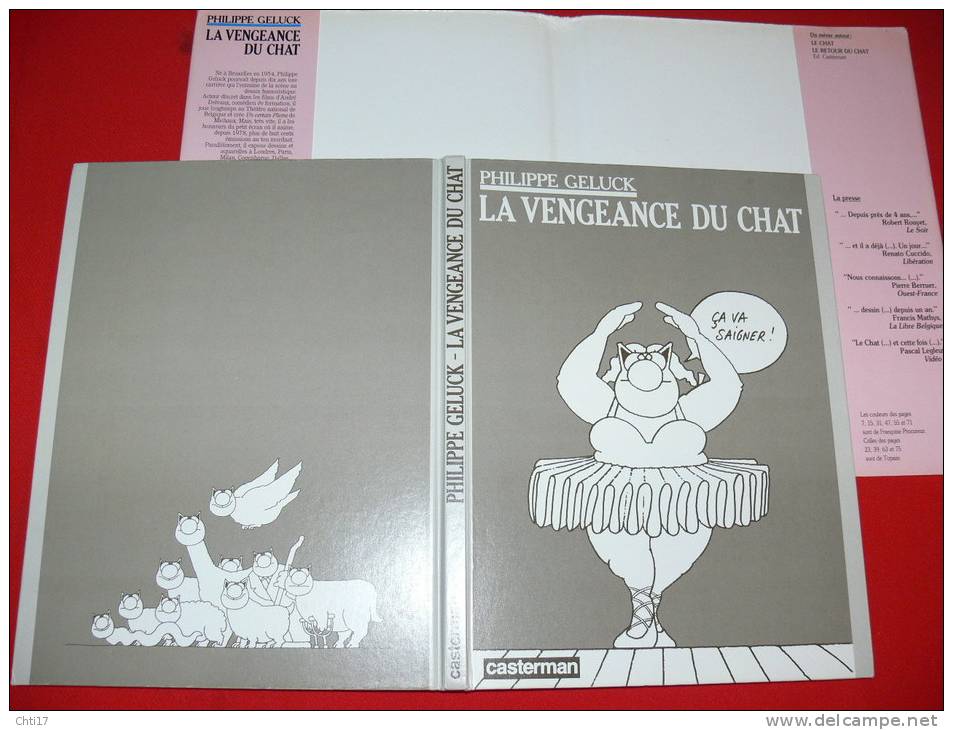 LA VENGEANCE  DU CHAT PHILIPPE GELUCK EDITION CASTERMAN 1988 - Geluck