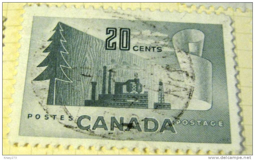 Canada 1950 Forestry Products 20c - Used - Used Stamps