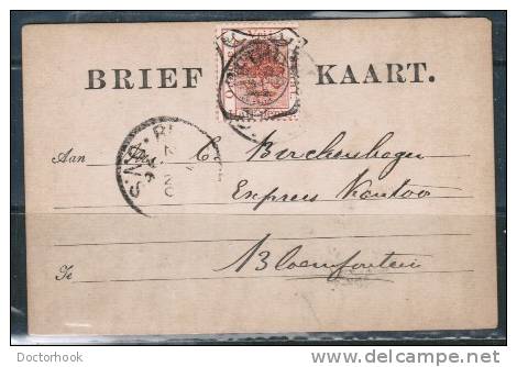 ORANGE FREE STATE   #1 ON POSTCARD DATED 19/11/96 With RARE BADGE POSTMARK - Oranje Vrijstaat (1868-1909)