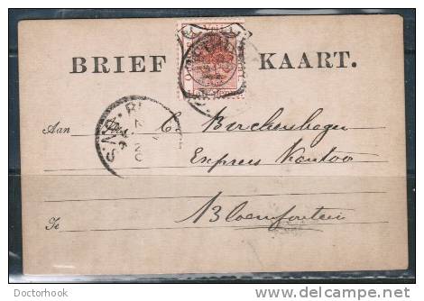 ORANGE FREE STATE   #1 ON POSTCARD DATED 19/11/96 With RARE BADGE POSTMARK - Orange Free State (1868-1909)