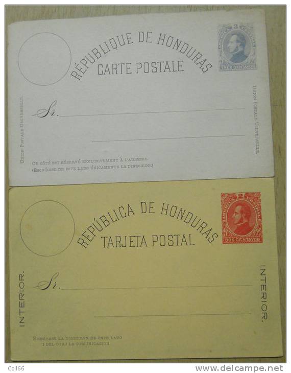 Lot Lote De 8 Antiguas Tarjetas Y Marcas Postales Republica De Honduras Antes 1900 Bon état Postage Inclus Pour Europe - Honduras