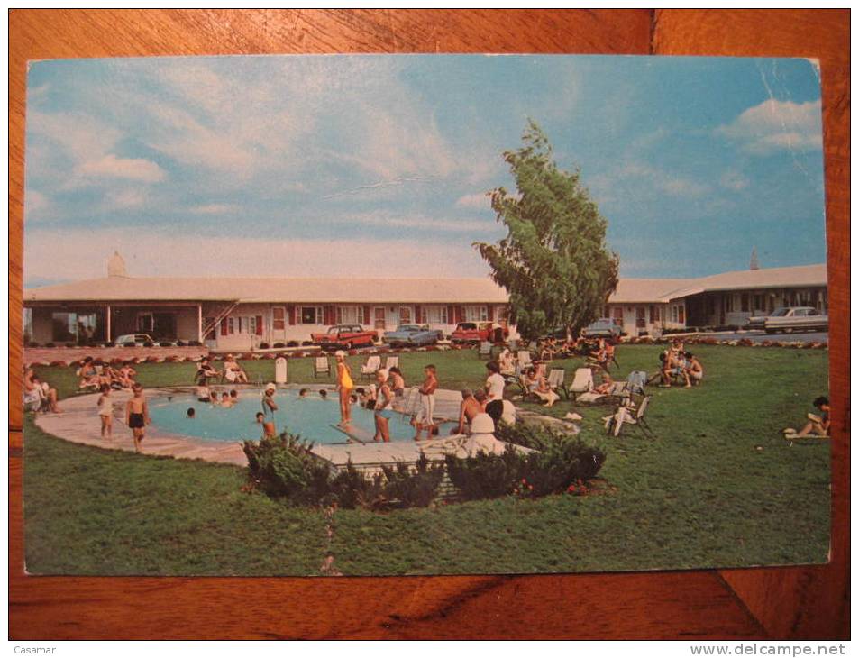 USA Congress Inn Lancaster Motel Hotel Swimming Pool Natation Natacion Swimming-pool Piscina Schwimmen Post Card - Natation