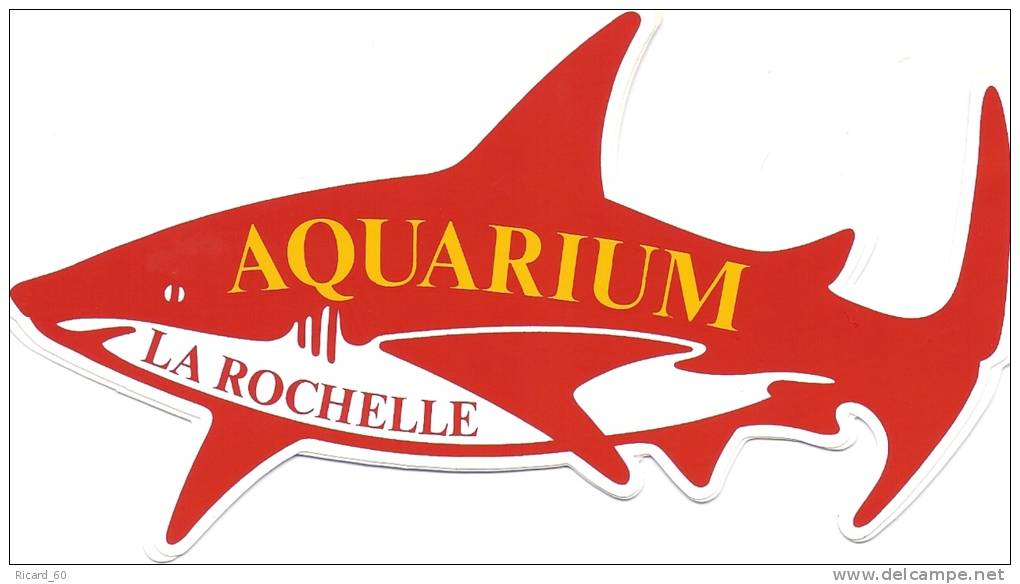 Autocollant, Stickers, Aquarium De La Rochelle, Requin - Autocollants