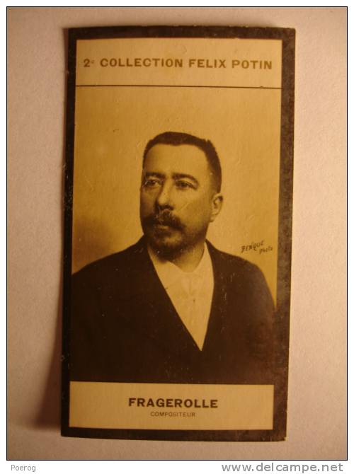 IMAGE PHOTO BROMURE - 2ème COLLECTION FELIX POTIN - GEORGES FRAGEROLLE - COMPOSITEUR - PHOTO BENQUE PARIS - TBE - Félix Potin