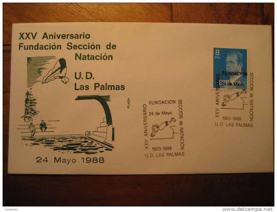 SPAIN Las Palmas Gran Canaria Canarias 1988 Club High Diving Plongeon Swimming Pool Natation Schwimmen Swim Spring Board - High Diving