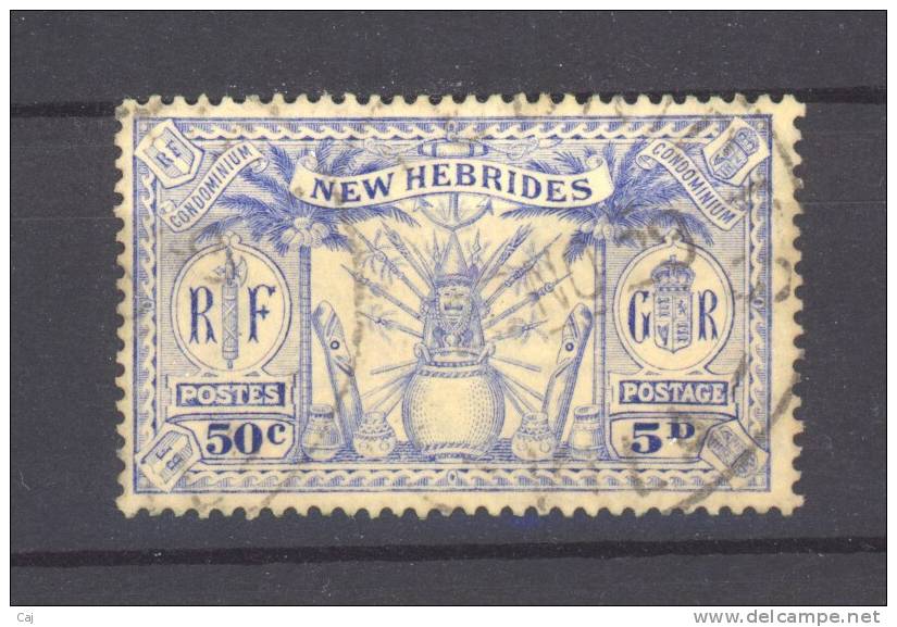 Nouvelles Hébrides  :  Yv  95  (o) - Used Stamps