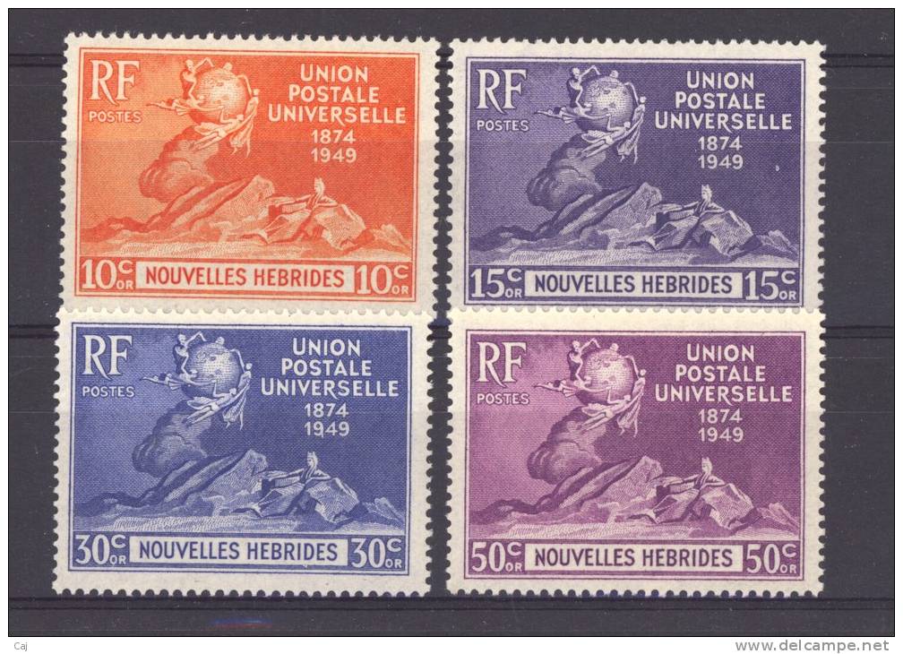 Nouvelles Hébrides  :  Yv  136-39  *   UPU - Unused Stamps