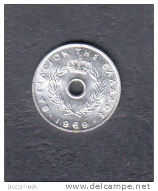 GREECE    20 LEPTAS  1969 (KM # 79) - Grecia