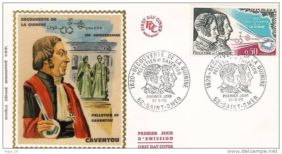 FDC  France 1970: Decouverte De La Quinine - Pharmacie