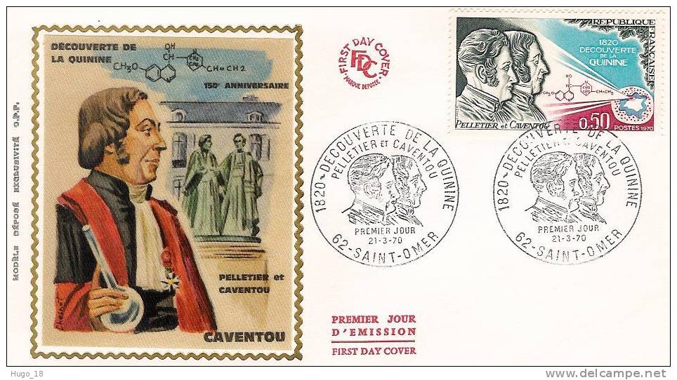 FDC  France 1970: Decouverte De La Quinine - Farmacia