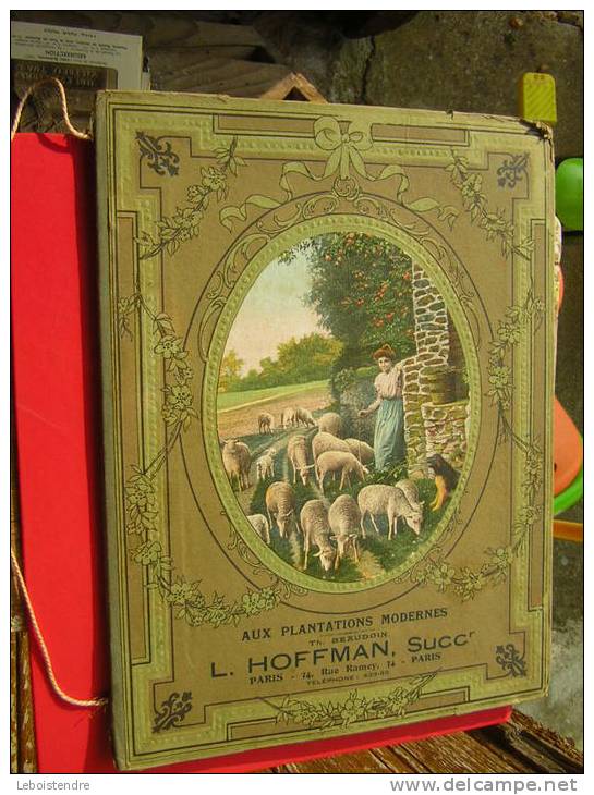 CALENDRIER 1911 SORTE DE PORTE MENUS PUBLICITAIRE AUX PLANTATIONS MODERNES TH.BEAUDOIN L.HOFFMAN,SUCC PARIS 34 RUE RAMEY - Grand Format : 1901-20