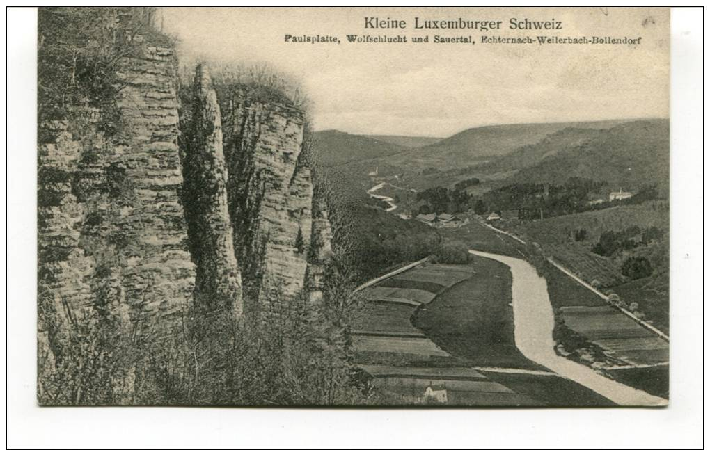 Ancienne Cp "Kleine Luxemburger Schweiz, Paulsplatte" Cp Non Voyagée - Echternach