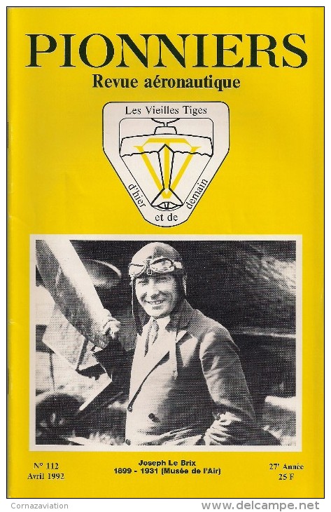 Joseph Le Brix (1899-1931) - Revue Aéronautique - Pionniers - Vieilles Tiges - Aerei