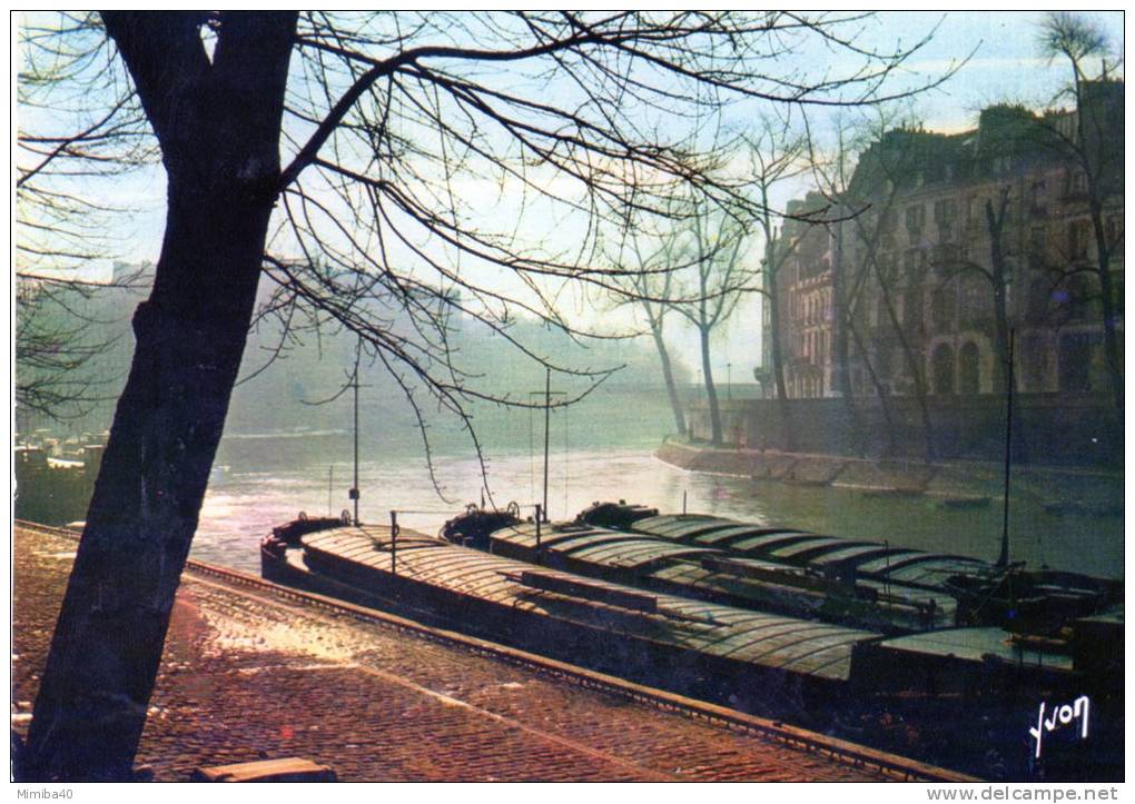 PARIS - Les Bords De La Seine Et L'Ile St-Louis - Le Quai D'Anjou Et Le Port Henri IV - La Seine Et Ses Bords