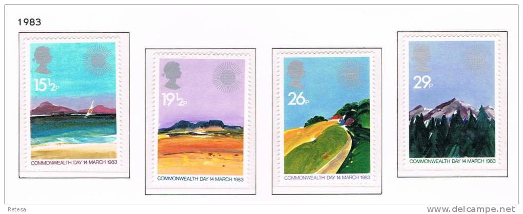 GREAT BRITAIN   COMMONWEALTH  DAY  1983 ** - Unused Stamps