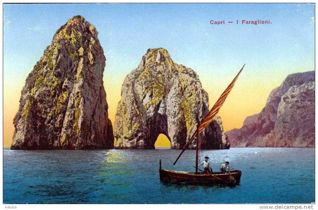 Italien - CAPRI, I Faraglioni, Nicht Gelaqufen 1920 - Napoli (Neapel)