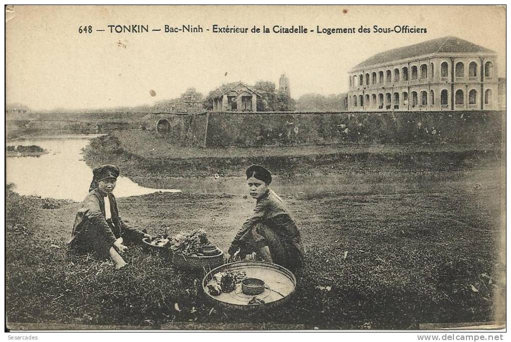 TONKIN - BAC-NINH, EXTERIEUR DE LA CITADELLE, LOGEMENT DES SOUS-OFFICIERS - Vietnam