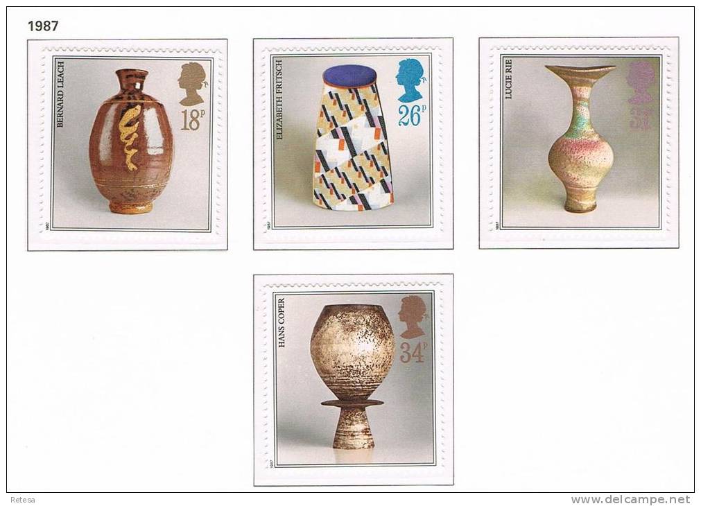 GREAT BRITAIN  BRITS  AARDENWERK   1987 ** - Unused Stamps