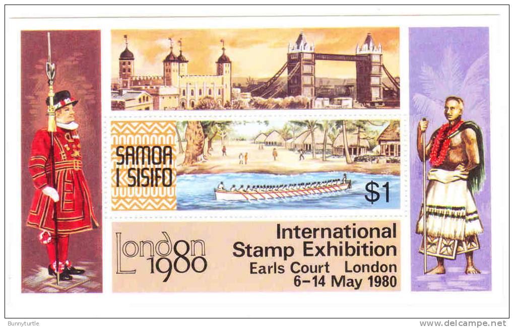 Samoa 1980 London International Philatelic Exhibition  S/S MNH - Samoa