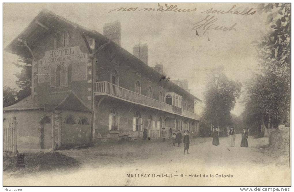 METTRAY -37- HOTEL DE LA COLONIE - CARTE PRECURSEUR - Mettray