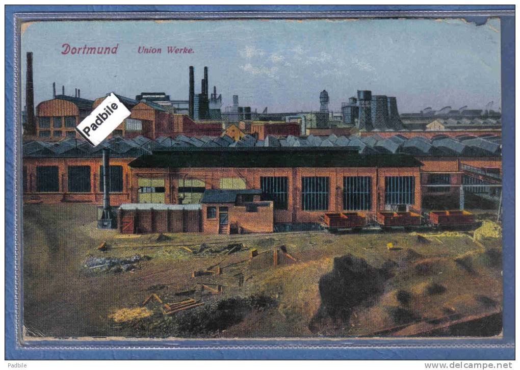 Carte Postale Allemagne Dortmund  Union Werke  Les Usines Trés Beau Plan - Dortmund