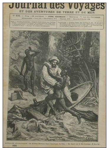 N°235JDES VOYAGES 1882:VOYAGE DOCTEUR CREVAUX AMERIQUE SUD/NEW-YORK Emigrants Russes - 1850 - 1899