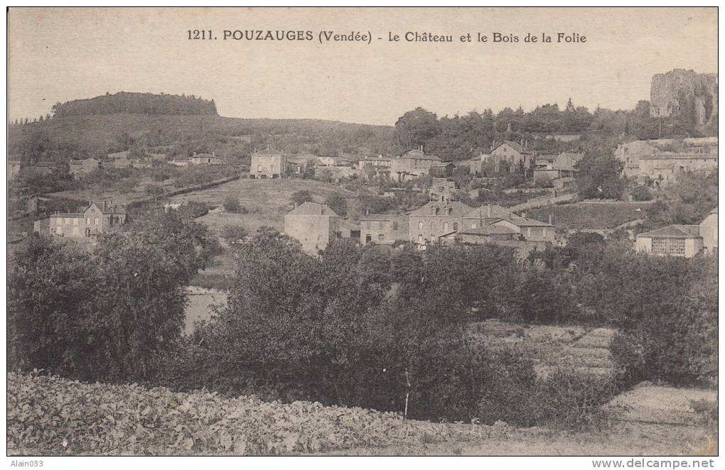 POUZAUGES (Vendée) - Le Chateau Et Le Bois De La Folie - Pouzauges