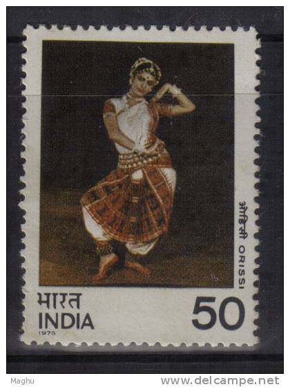 India MNH 1975, 50p  Orrisi, Indian Classical Dances, Dance., Costume, Culture - Ungebraucht