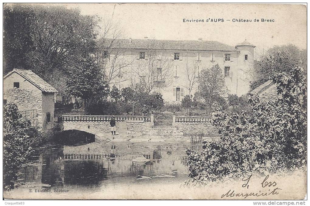 AUPS  ENVIRONS-CHATEAU DE BRESC  Carte Animée - Aups