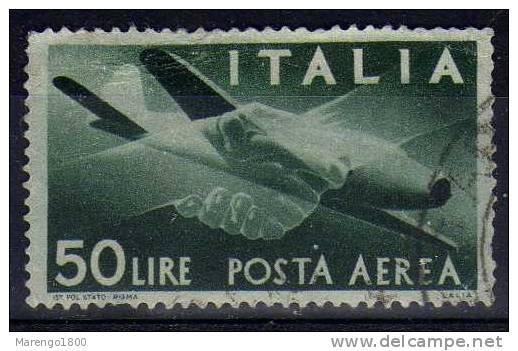 ITALIA 1946 - Democratica P.a. L. 50 - 2a Scelta / 2nd Choice   (NT !) - Luftpost