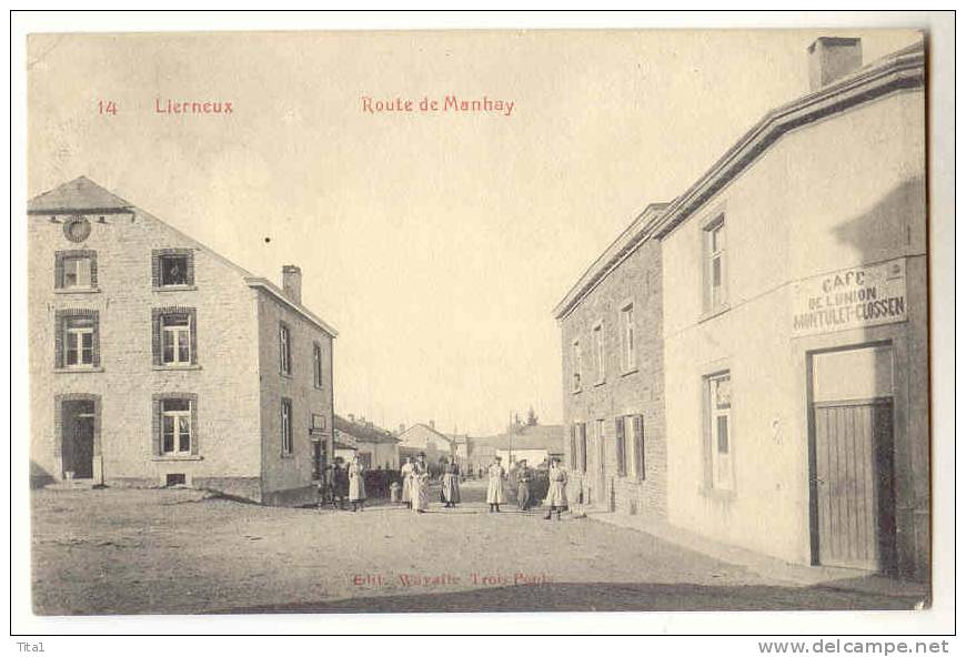 E132 - LIERNEUX - Route De Manhay (N°14 édit Wayaffe Trois-Ponts) - Lierneux