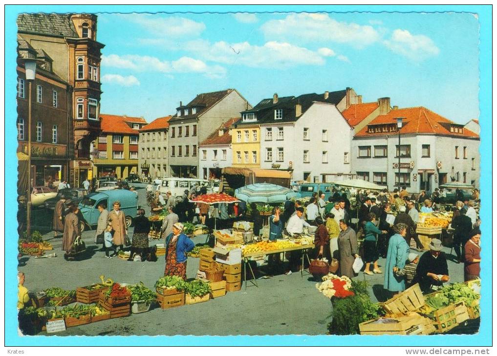 Postcard - Merzig, Market     (V 12432) - Kreis Merzig-Wadern
