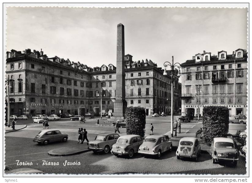 TORINO - PIAZZA SAVOIA, AUTO AUTOMOBILE CAR VOITURE - Places & Squares