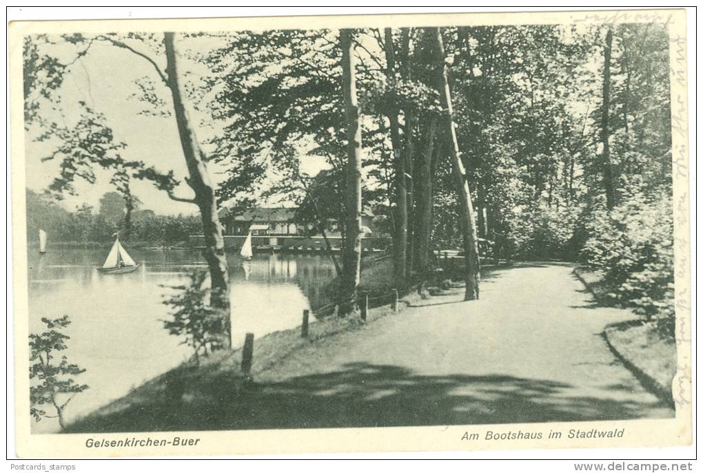 Gelsenkirchen - Buer, Am Bootshaus Im Stadtwald, 1928 - Gelsenkirchen