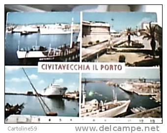 CIVITAVECCHIA  PORTO VEDUTE NAVE  SHIP CARGO ANTONELLA FERRY  VB1974 DT16267 - Civitavecchia