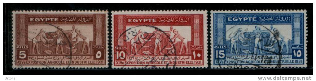 EGYPT /  1931 / AGRICULTURAL & INDUSTRIAL EXHIBITION / ANCIENT AGRICULTURE / EGYPTOLOGY / VF USED  . - Usados