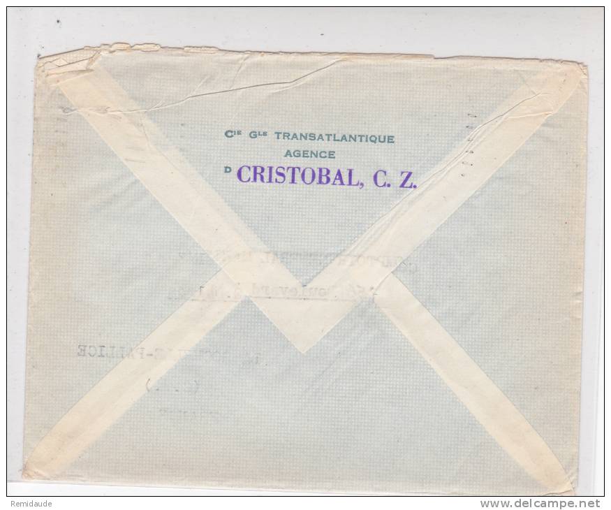 CANAL ZONE De PANAMA - 1962 - ENVELOPPE Par AVION De CRISTOBAL Pour La FRANCE - Zona Del Canale / Canal Zone