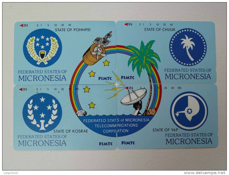 MICRONESIA - First Issue Puzzle Set - Tamura - Extremely RARE - Mikronesien