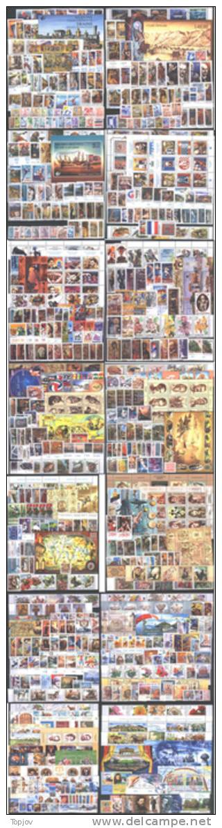 1992 - 2006    YUGOSLAVIA  - COMPLETE YEARS   751 V + 27 Bl + 6 Carnet + 78 Tax - Not Serbia - Años Completos