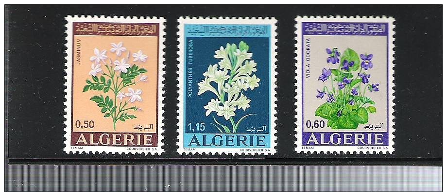 Algerien ** , 589 - 91 , Blumen - Algerije (1962-...)