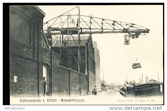 59 LILLE /       Etablissements E. Verley - Marquette - Déchargement électrique Des Riz     / - Lille