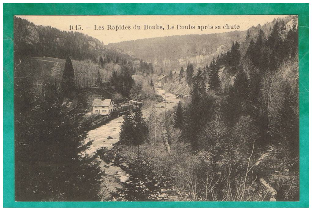 CPA   DOUBS (25)  LES RAPIDES DU DOUBS- LE DOUBS APRES SA CHUTE - - Sonstige & Ohne Zuordnung