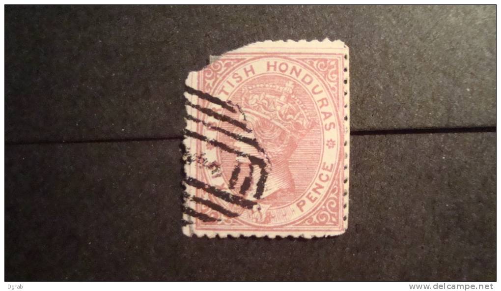 British Honduras  1872  Scott #6  Used  Torn - British Honduras (...-1970)