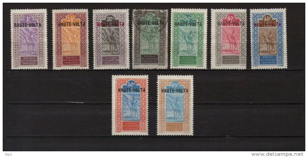 Haute Volta: Série De 1920 à 1928, 9 Timbres - Used Stamps