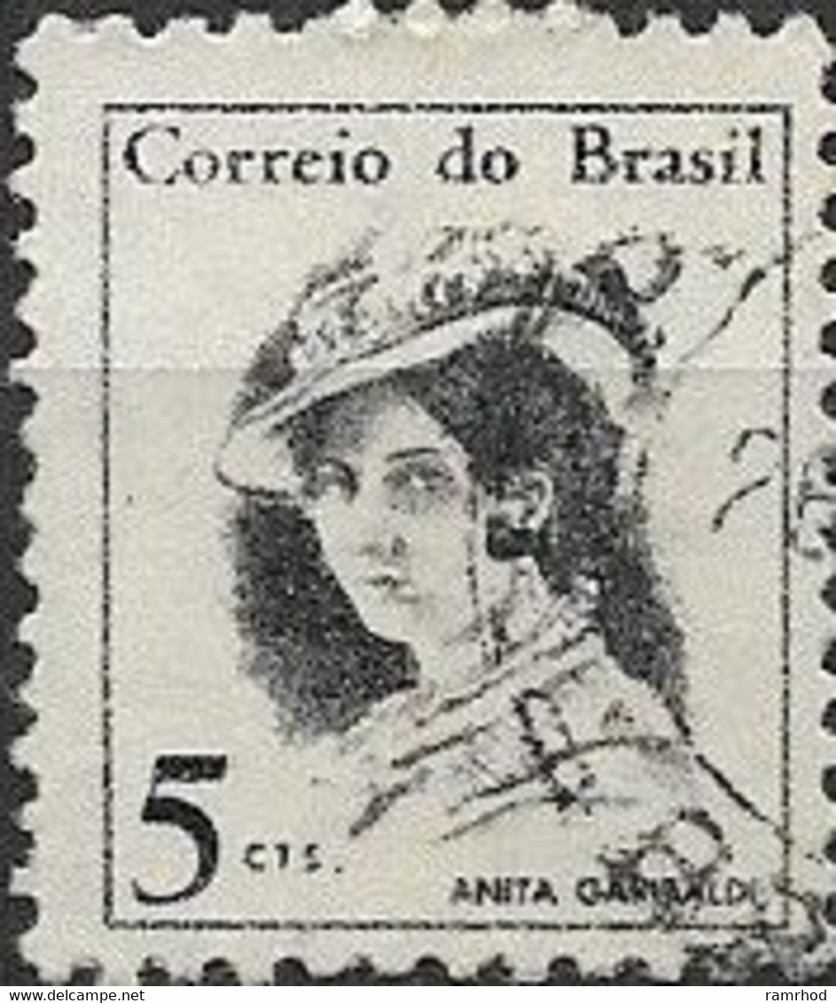 BRAZIL 1967 Anita Garibaldi - 5c - Black FU - Oblitérés