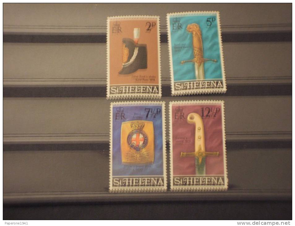 ST. HELENA 1973 UNIFORMI 4 Valori. -NUOVI(++)-TEMATICHE - St. Helena