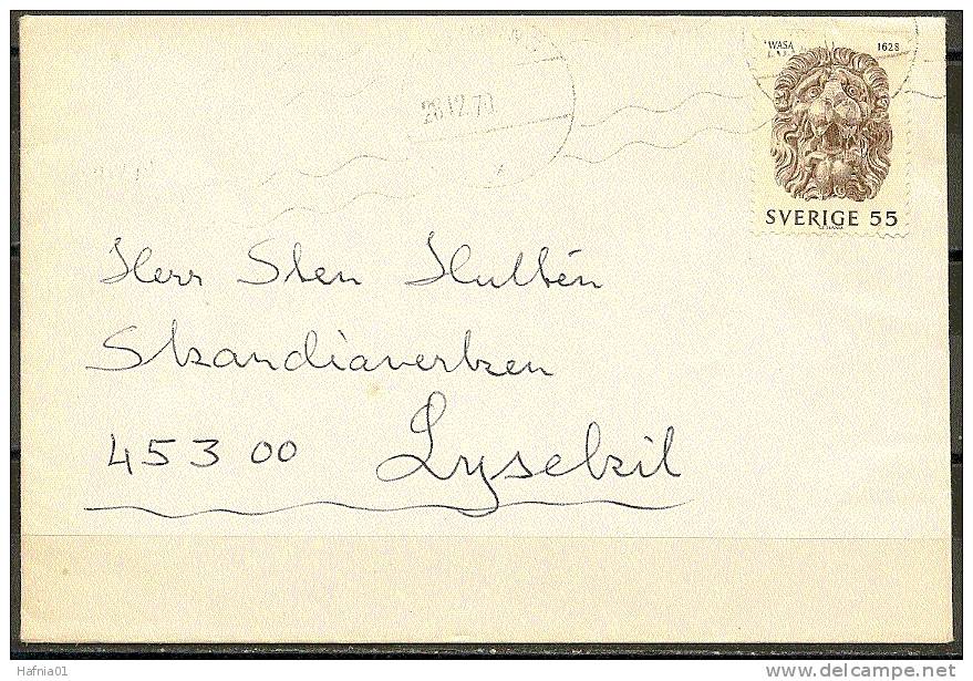 Czeslaw Slania. Sweden 1970. Michel 647. Envelope Sent To Lysekil. - Brieven En Documenten