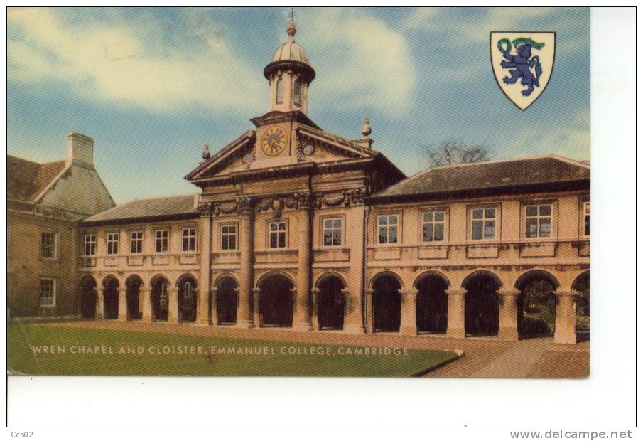 Wren Chapel And Cloister Emmanuel College Cambridge 1978 - Cambridge