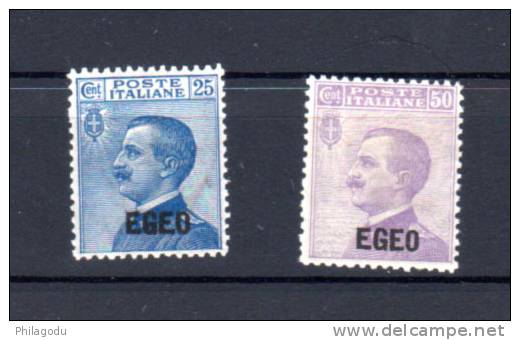 Victor Emmanuel III, 1 / 2*, Cote 75 €, - Egeo